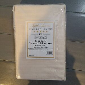 COPY - COPY - Fifth Avenue Fine Bed Linens 400 Thread Count 100% Cotton Four Pa…